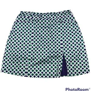 Golfher skort white purple green print Size S